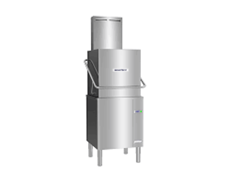 Do commercial dishwashers need a hood or a condenser?