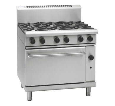 Waldorf commercial gas range oven stainless steel
