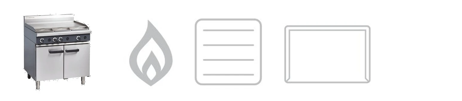 Cobra CR9A 900mm full grill gas stove