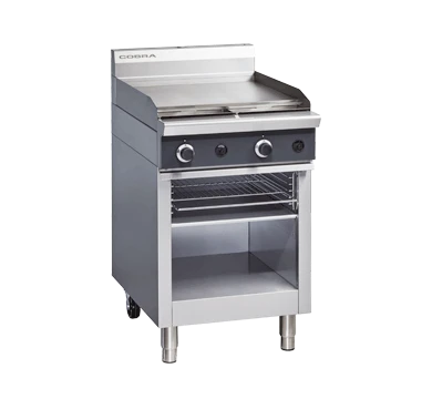 Cobra CT6 600mm gas griddle toaster stainless steel cabinet base