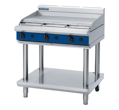 Blue Seal G516A-LS 900mm full grill gas cooktop leg stand stainless steel