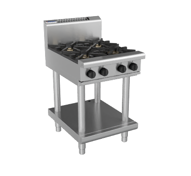 Waldorf RN8400G-LS 600mm four burner gas cooktop leg stand stainless steel
