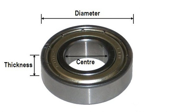 SWH600 - BEARING R8Z - 28MM x 8MM x 13MM - Pharmaquip Healthcare