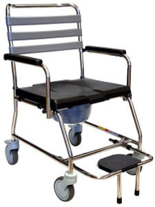 RCM0711 STAINLESS STEEL MOBILE SHOWER COMMODE CHAIR RCM0711 STAINLESS STEEL MOBILE SHOWER COMMODE CHAIR