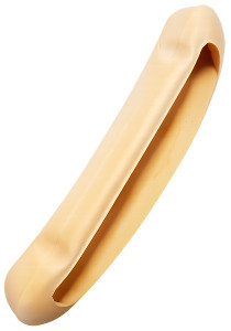 CRUTCH UNDERARM PADS YELLOW w/ indents shown
