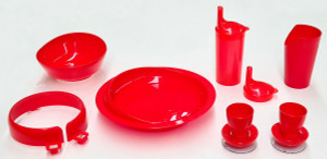 YDL122 Standard Tableware Set - Red YDL122 Standard Tableware Set - Red