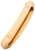 CRUTCH UNDERARM PADS YELLOW with example indent shown