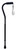 RCN0400BL OFFSET HANDLE CANE with FOAM GRIP - BLACK