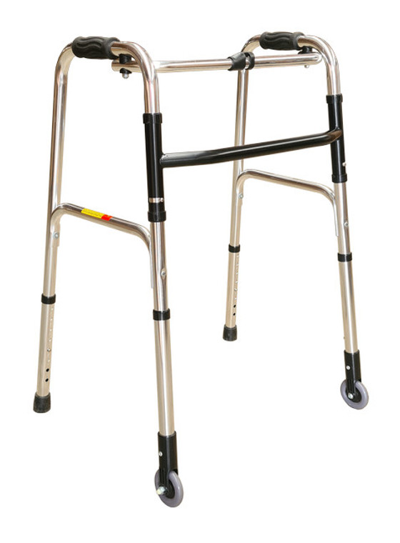 RWK306CH 1 BUTTON WALKING FRAME with 3" WHEELS