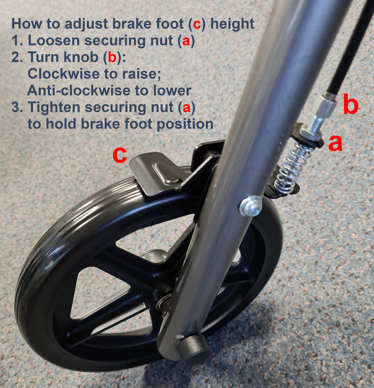 How to adjust brake height