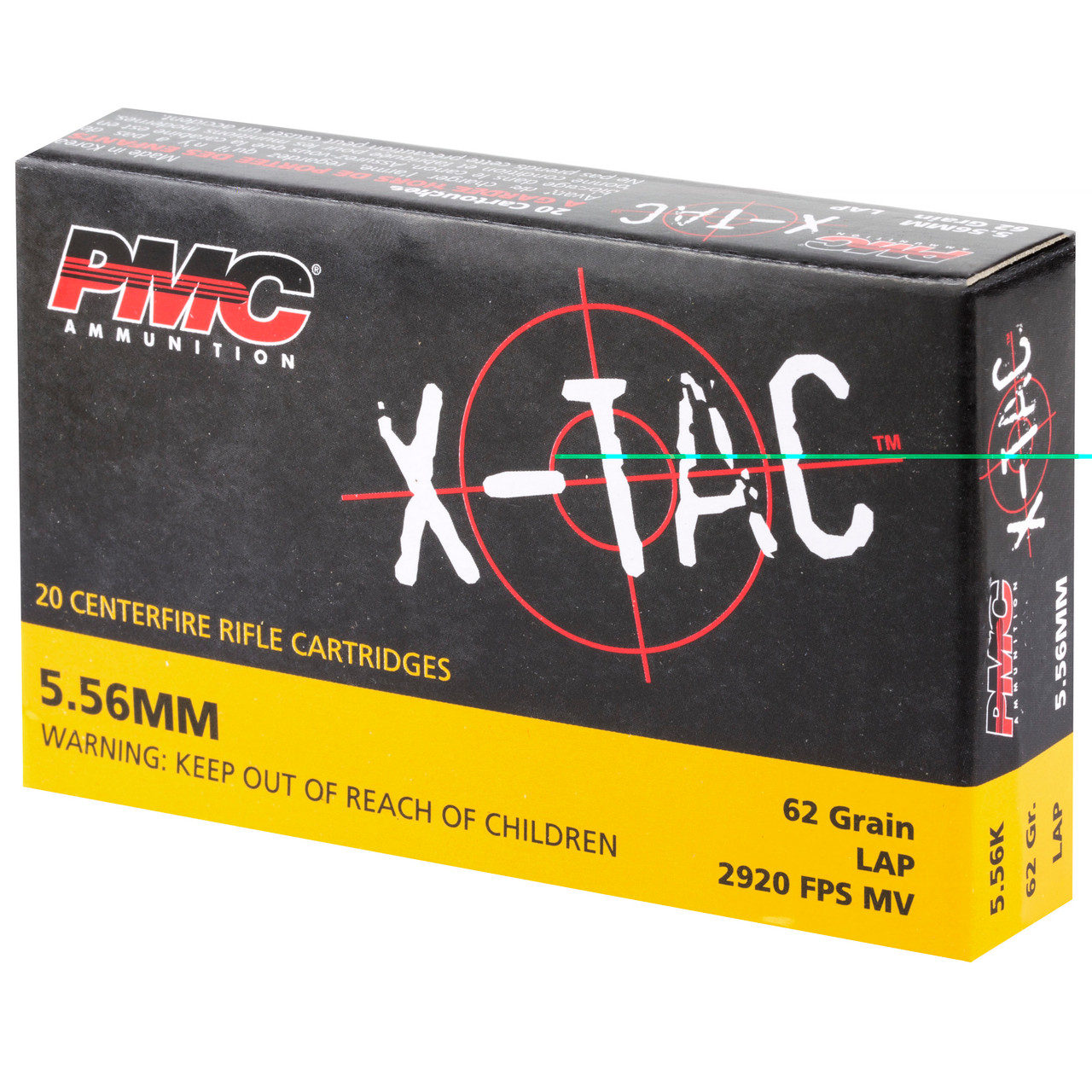 PMC X-tac 5.56 NATO 62gr M855 Green Tip
