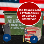 30 Round Mags + Winchester 5.56mm + 50 Cal Ammo Can