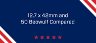 12.7 x 42mm and 50 Beowulf Compared