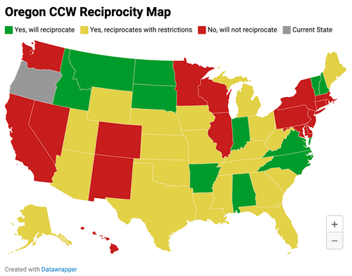 Oregon Concealed Carry Reciprocity Guide