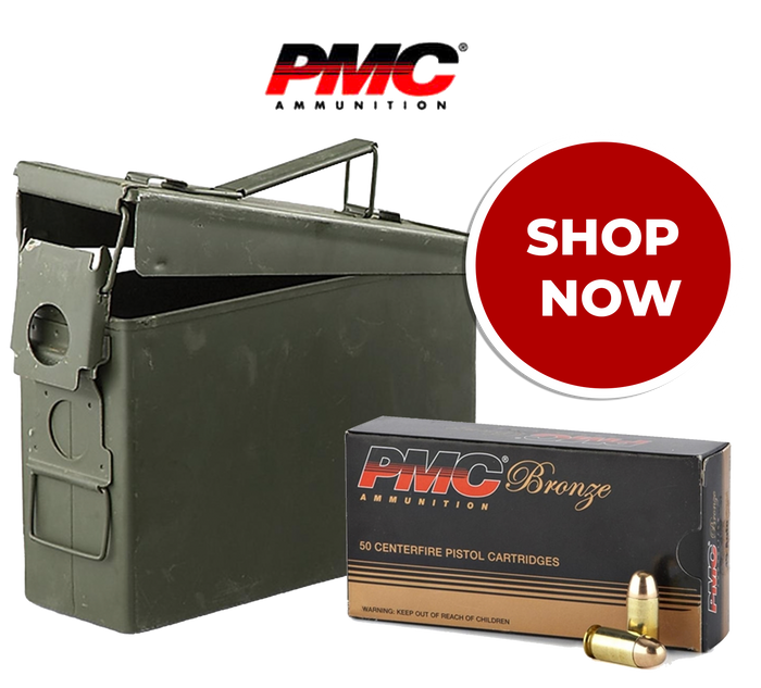 PMC Bronze 45 ACP Auto 230 Grain FMJ + Ammo Can