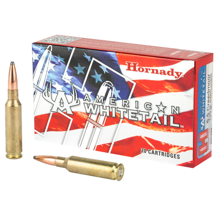 Hornady American Whitetail 6.5 Creedmoor 129gr Int Box of 20