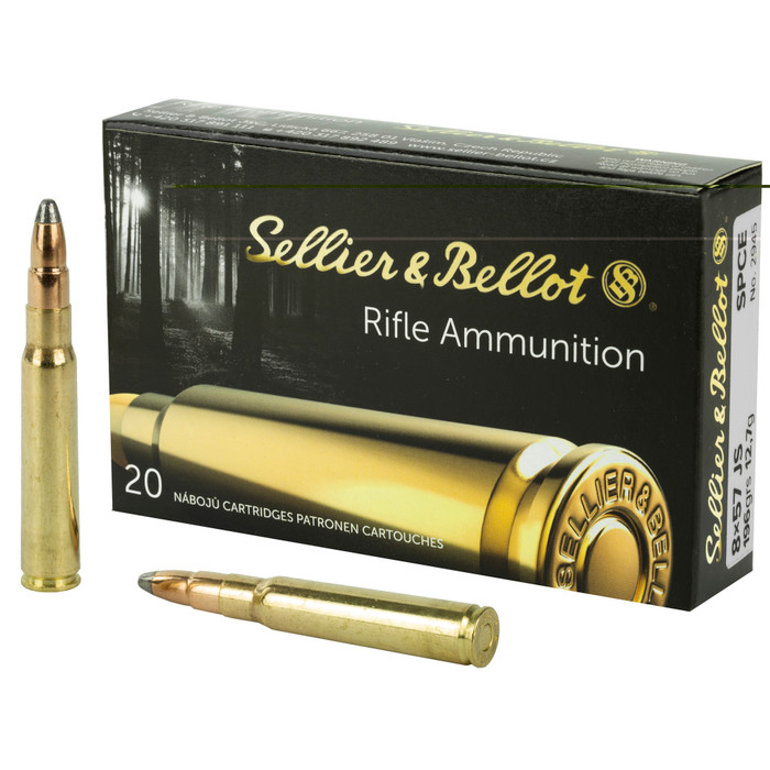 Sellier & Bellot 8mm Mauser Js Spce 196gr Box of 20