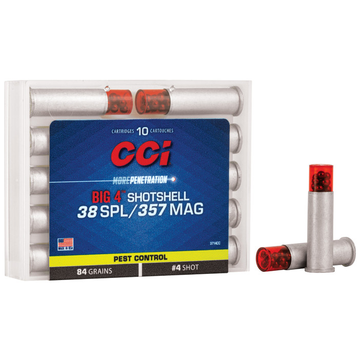 CCI 38/357 #4 SHOTSHELL 10RD BOX