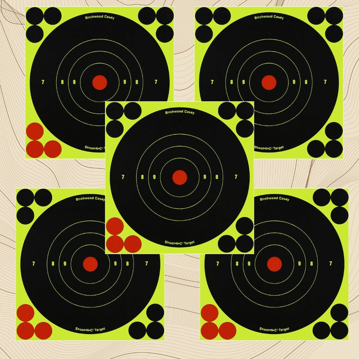 Birchwood Casey Bull's-Eye Reactive Targets - 5 Pack