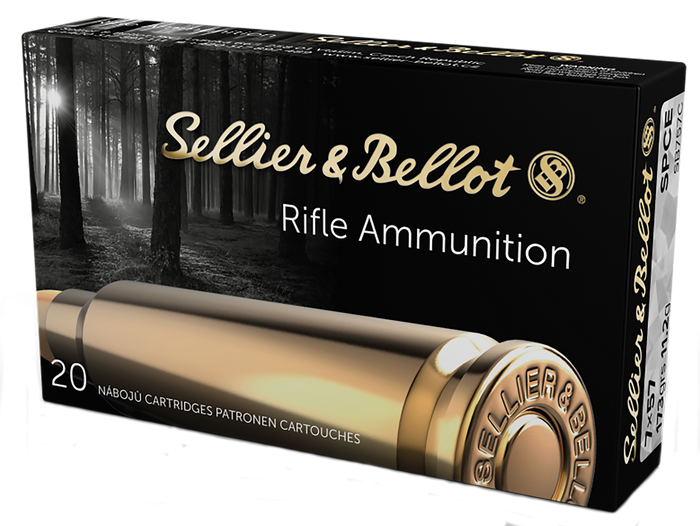 Sellier & Bellot 7x57mm Mauser 173gr Soft Point Cut Through Edge 20 Per Box/20 Case