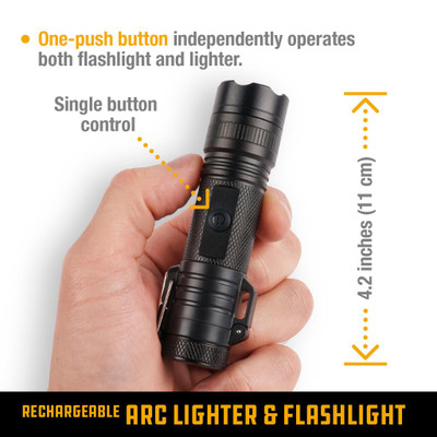 UCO - RECHARGEABLE ARC LIGHTER & LED FLASHLIGHT