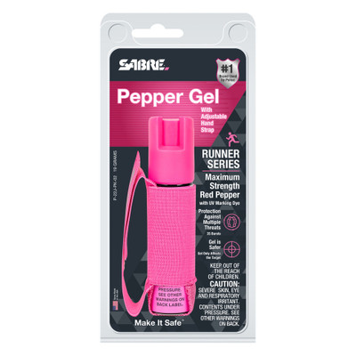 Sabre Runner Gel Pepper Spray (Pink)