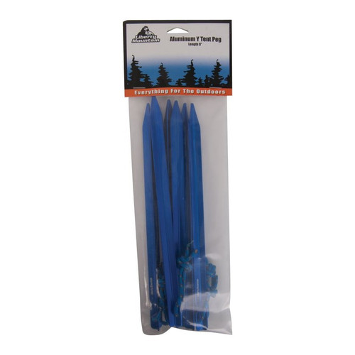 9" Aluminum Tent Peg/Stake - 6PK