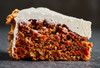 Vegan carrot cake slice