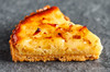 Baked apple tart slice