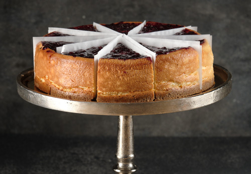 Pre-sliced Blueberry cheesecake