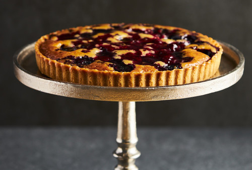 Baked berry tart