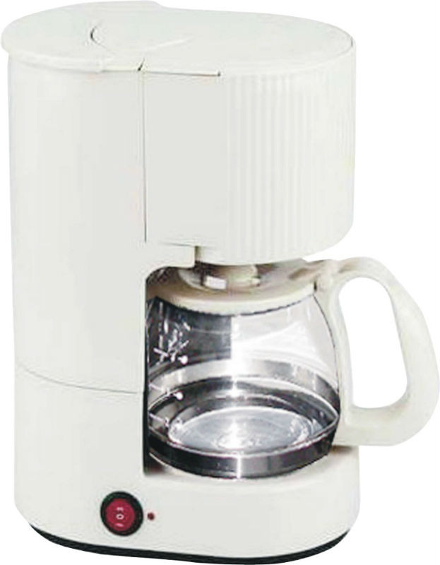 4-cup Coffee Maker Black with Glass Carafe