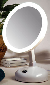 Floxite FL-10DS-2 LED 10X Daylight Tabletop Vanity Mirror