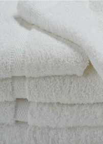 Oxford Imperiale Towel 30x60, 17 lb., 100% Cotton, Dobby Border & Dobby Edge, White, 1 dozen