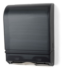 Heavy gauge steel back, Impact resistant plastic cover for easy view of the paper supply