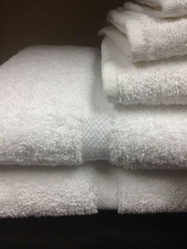 Oxford Regale Hand Towel 16x30, 4.25 lb., 100% Cotton, Dobby Border & Dobby Hemmed, White, 1 dozen