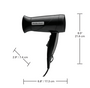 Hamilton Beach HHD610 Hair Dryer 1600 Watt with Concentrator, Black