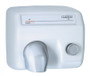Saniflow E85 Push Button Hand Dryer - Cast Iron White Porcelain
