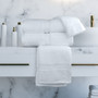 Oxford Vicenza Bath Towel 27x54, 16 lb., 100% Cotton, Dobby Border & Dobby Hemmed, White, 1 dozen