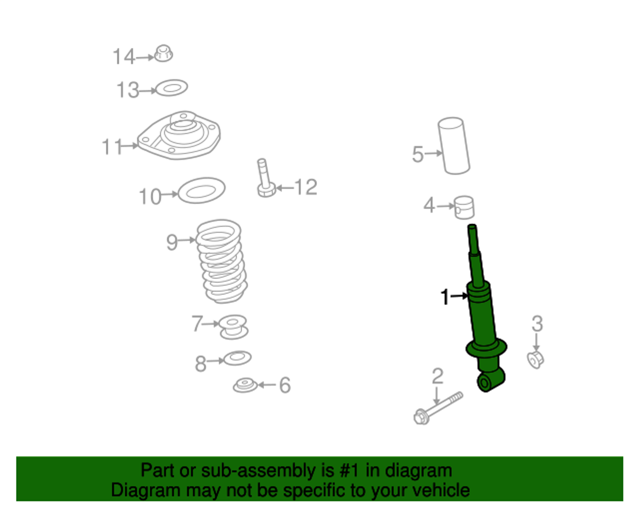 92512699 GENUINE GM REAR SHOCKER FE2