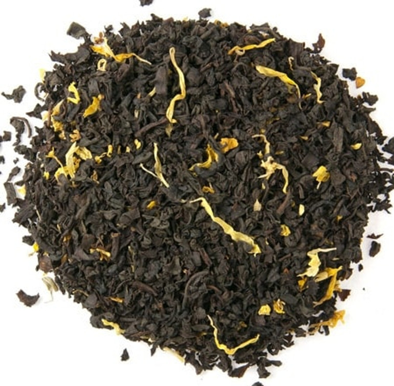 uure Organic Exotic Mango Black Tea Closeup