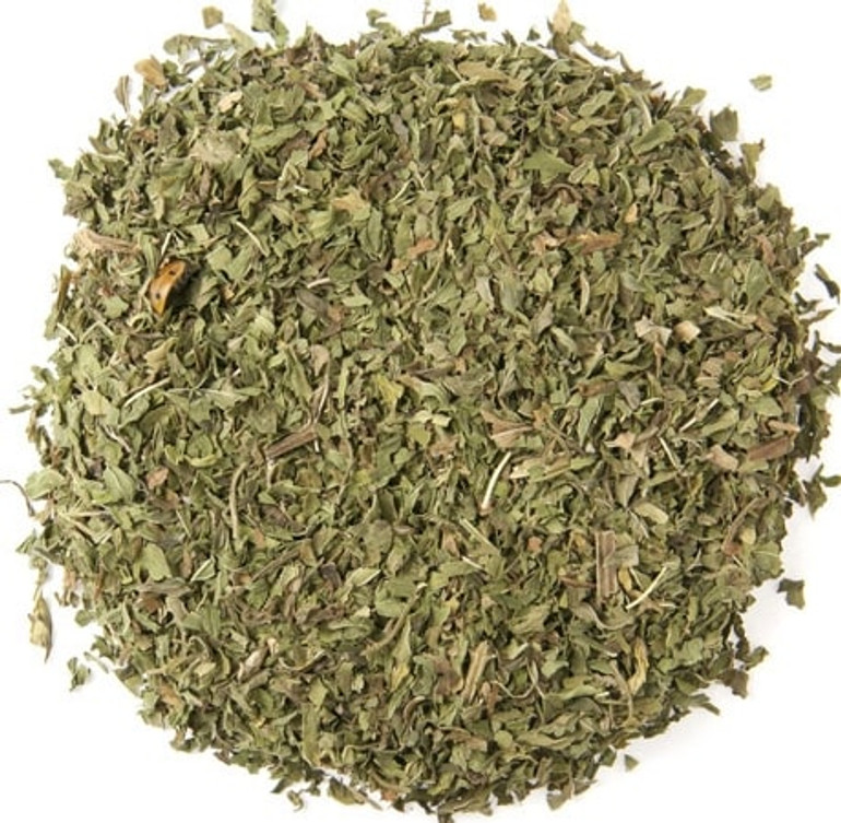 uure Organic Fresh Spearmint Herbal Tea Closeup