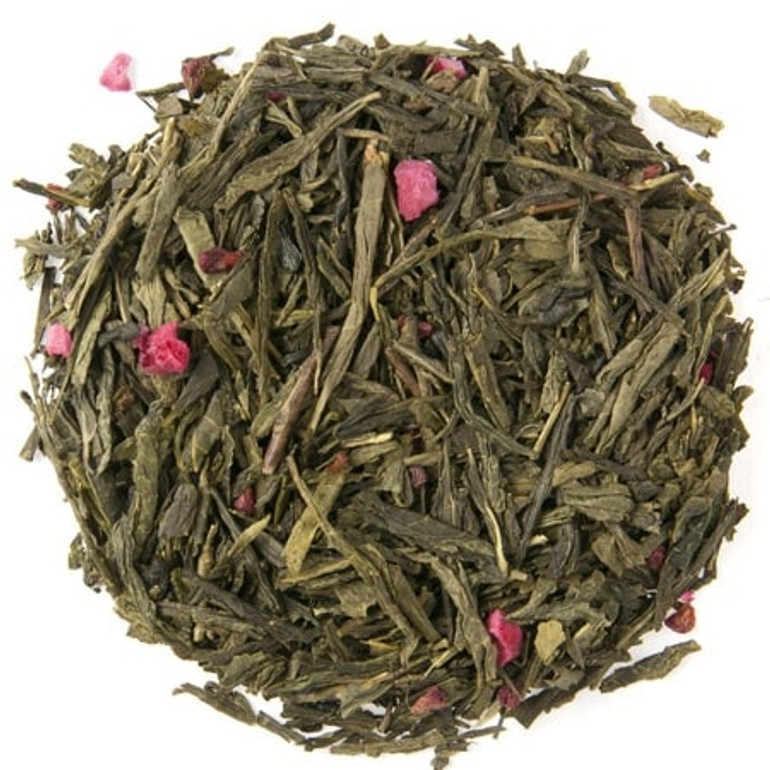 uure Refreshing Raspberry Green Tea Closeup