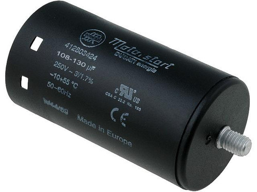 Capacitor 108µF to 130µF 330V 50/60Hz - Start