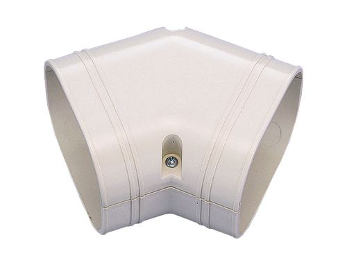 Flat Bend - 45 Deg - Trunking - 75mm - Ivory - ID-SKF-75-I