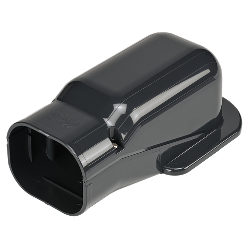 Wall Inlet - Trunking - 75mm - Black - ID-SW-75-K
