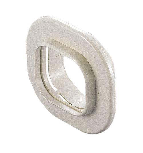 Wall Rosette - Trunking - 75mm - White - ID-SWC-75-W