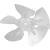 Fan Blade 154mm / 28mm Bore (6") Sucker