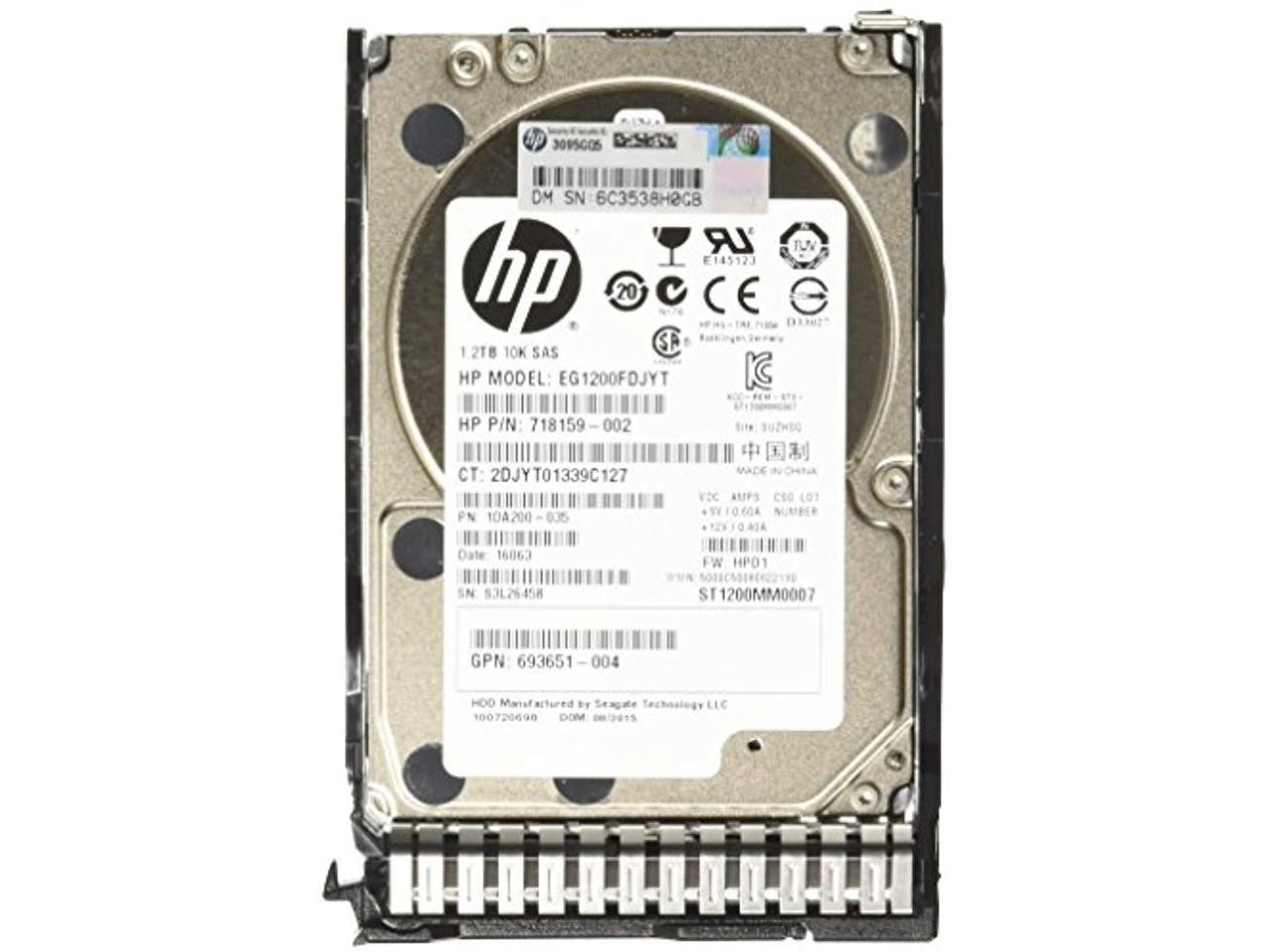 HP 1.2TB 6G 10K SAS Server Hard Drive | 718162-b21