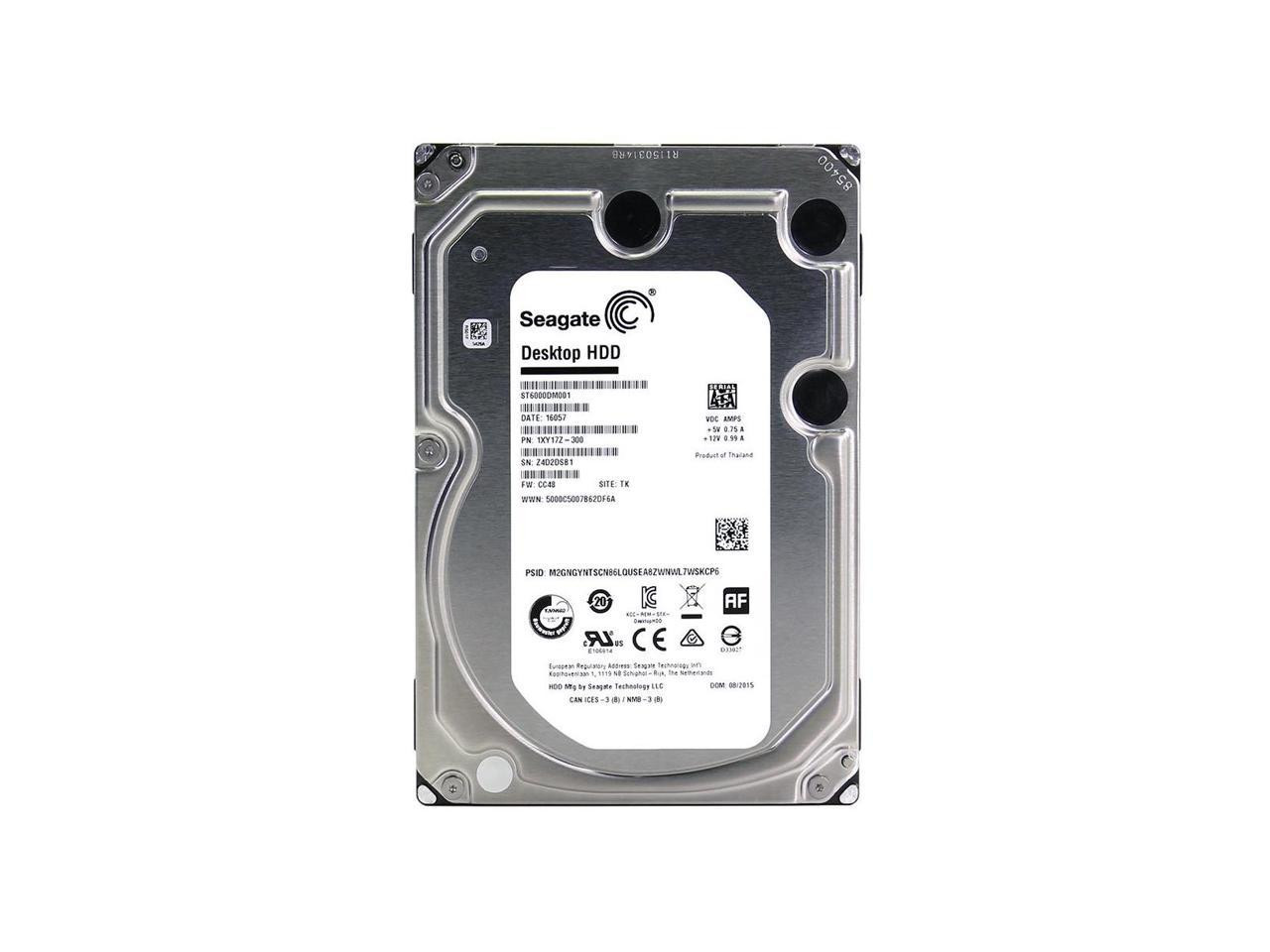 ST6000DM001 6TB 128MB Cache SATA 6.0Gb/s 3.5